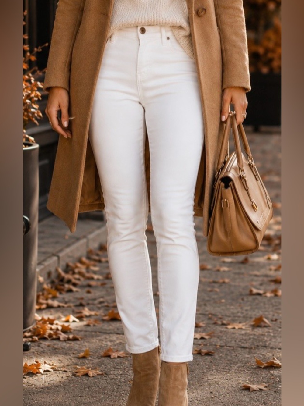 Chico's Platinum Jegging Ivory Off White Size 0 Regular